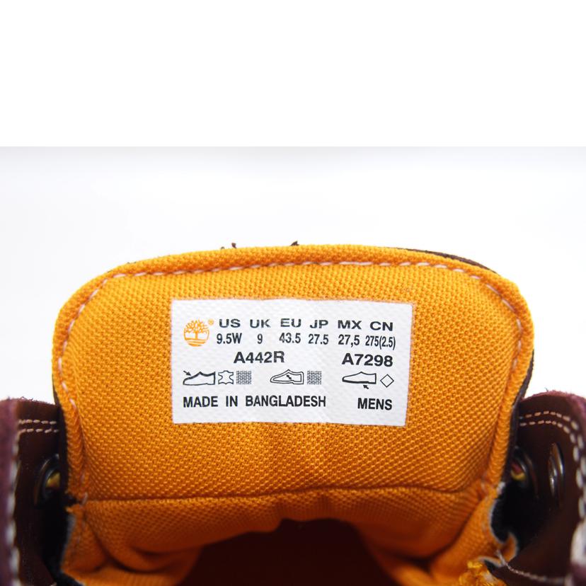 Timberland ティンバーランド/Timberland BASIC OX BURGUNDY/A442R//Aランク/71