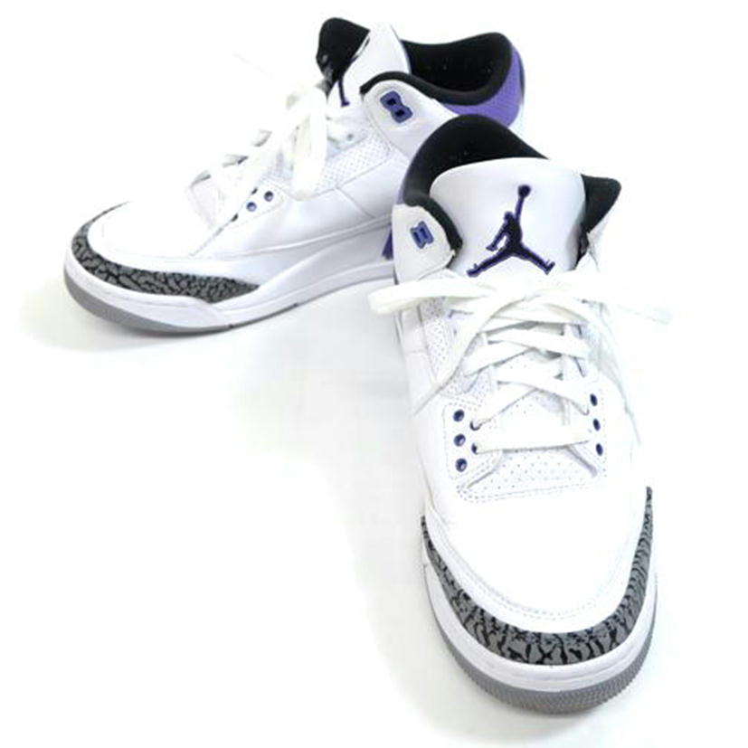 NIKE ナイキ/NIKE AIR JORDAN3レトロDark Iris/CT8532-105//Bランク/71