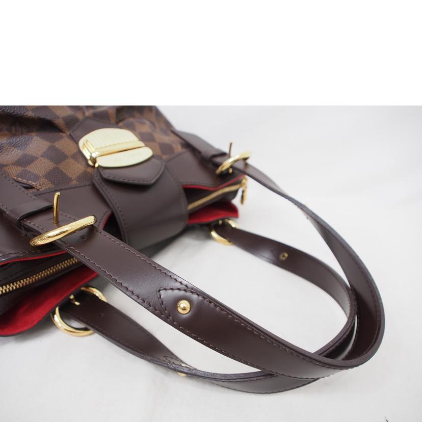 LOUIS VUITTON ルイヴィトン ルイ・ヴィトン ビトン ダミエ・エベヌ 市松模様 ブラウン 茶 ショルダーバッグ ハンドバッグ トートバッグ ブラウン メンズ レディース 定番 人気 LV 斜め掛け 肩がけ/システィナPM/ダミエ/エベヌ/N41542//FL3***/Aランク/71