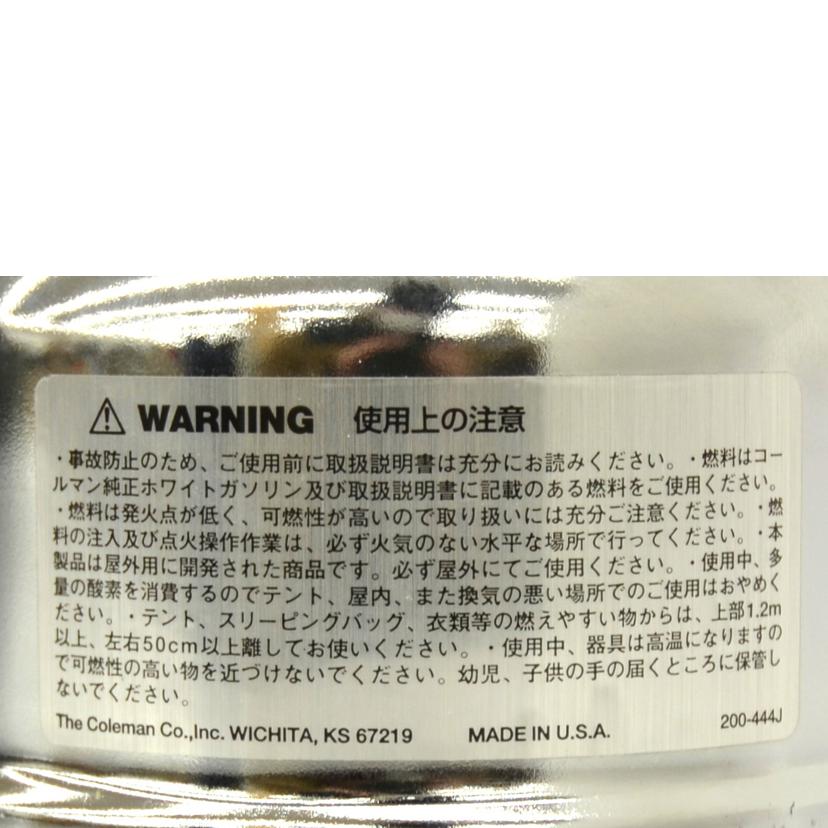 coleman コールマン/100周年 センテニアル 1マントルガソリンランタン/Centennial Commemorative //08279/ABランク/75