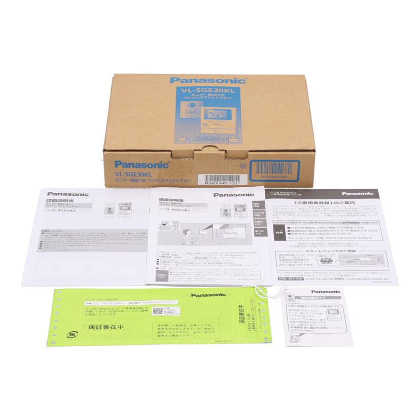 Panasonic パナソニック /ワイヤレスドアホン/VL-SGE30KL//9ABCA017337/Aランク/62