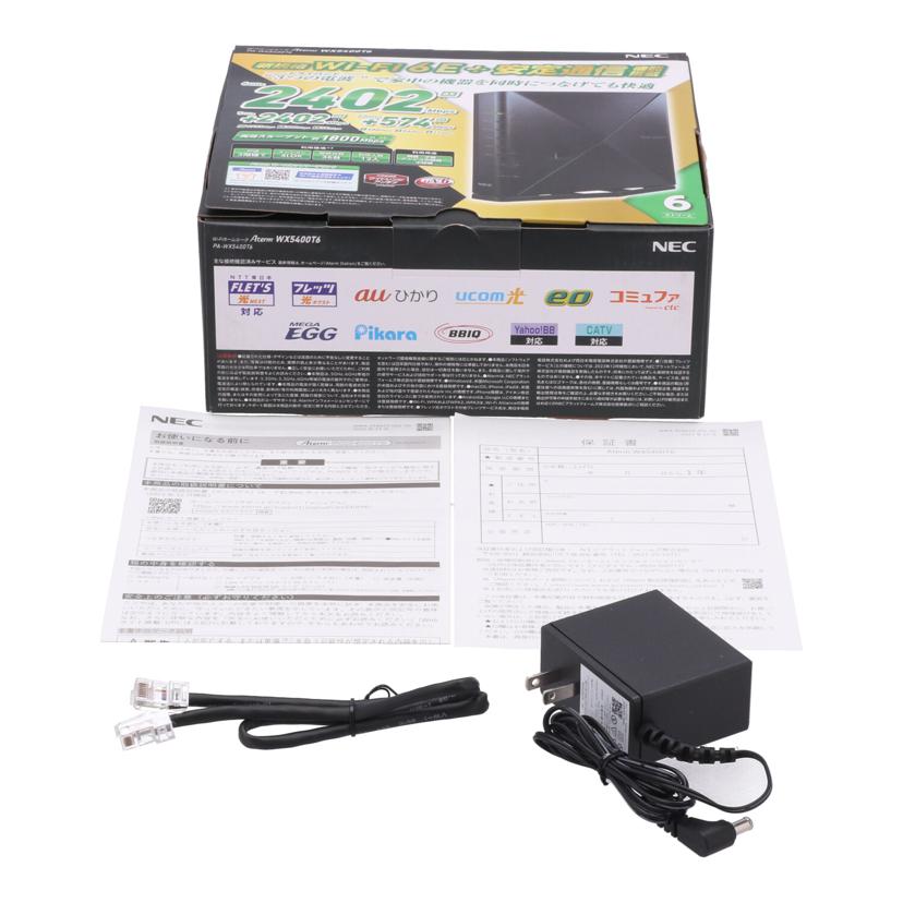 NEC 日本電気 /無線LANルーター/PA-WX5400T6//5411442007357A0/Bランク/62