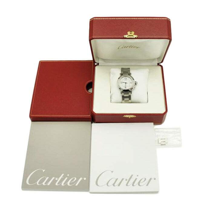 Cartier カルティエ/パシャC/白文字盤/自動巻/W31074M7//545*****/ABランク/75