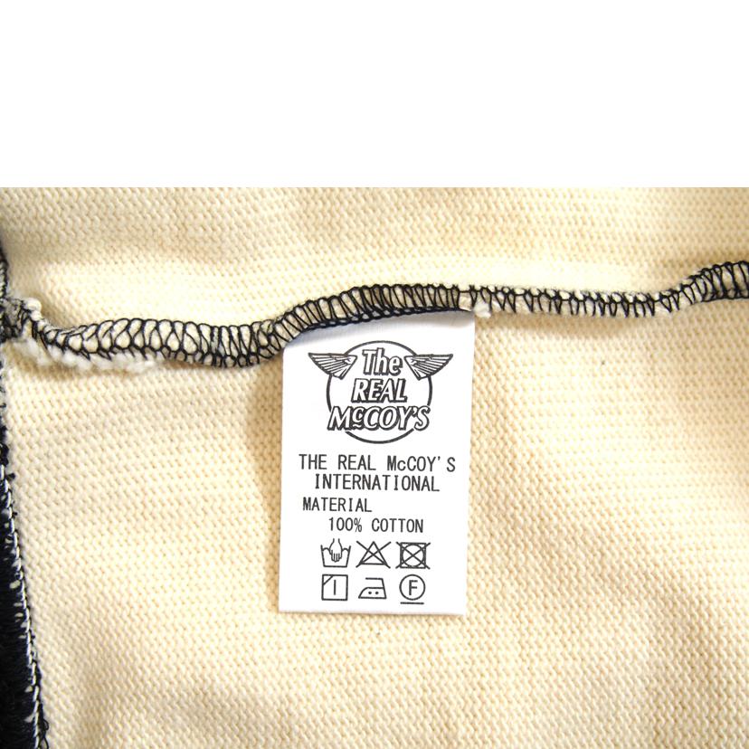THE REAL MCCOY'S リアルマッコイズ/BUCO ハーフジップスウェット白//Aランク/71