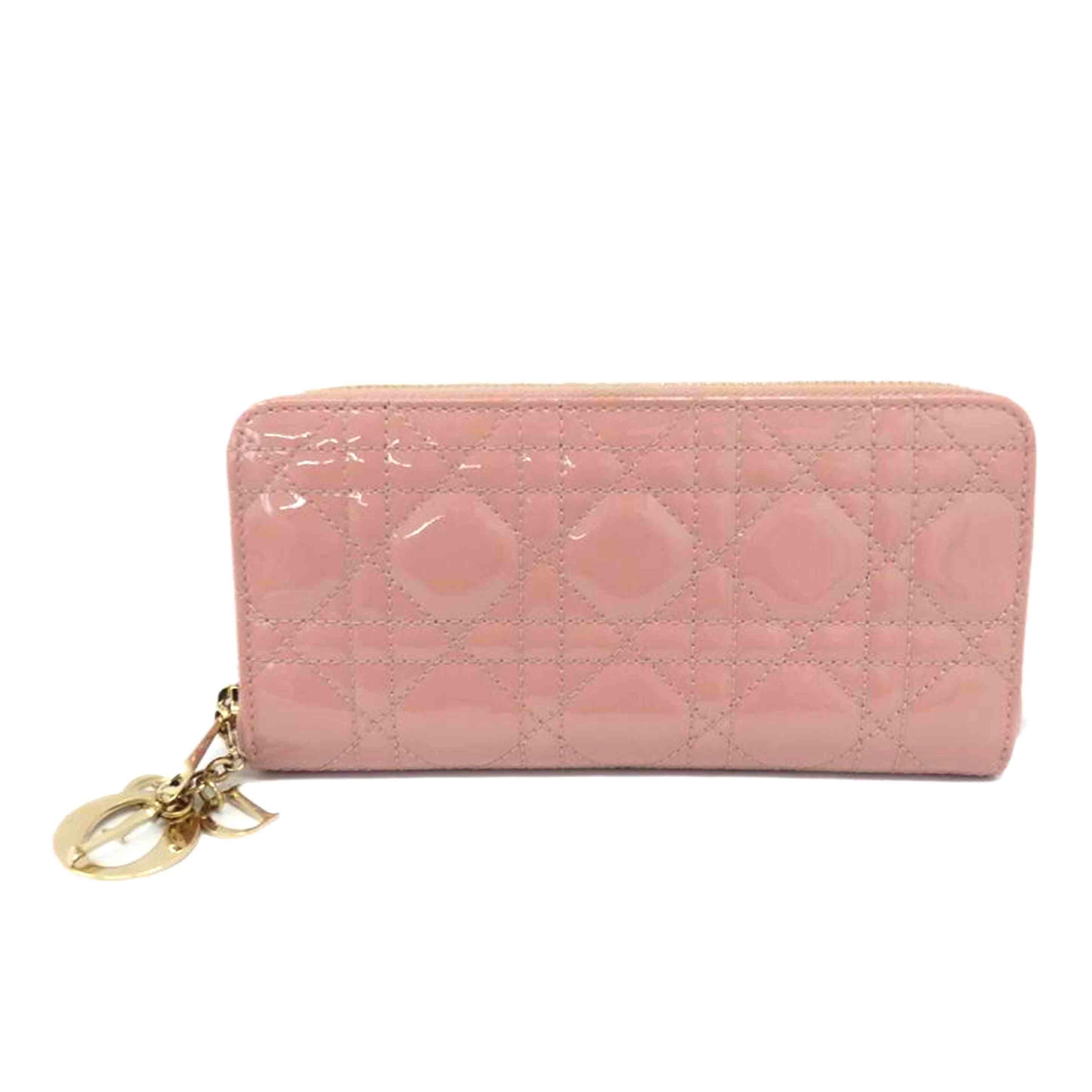 Dior ディオール/レディーディオールヴォワヤージュウォレット/ピンク/S0007OVRB//33-*******/ABランク/77