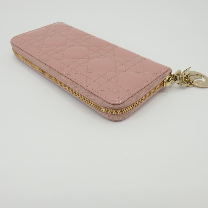 Dior ディオール/レディーディオールヴォワヤージュウォレット/ピンク/S0007OVRB//33-*******/ABランク/77