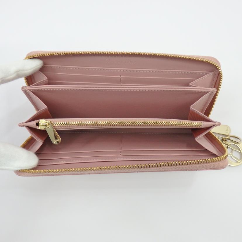 Dior ディオール/レディーディオールヴォワヤージュウォレット/ピンク/S0007OVRB//33-*******/ABランク/77