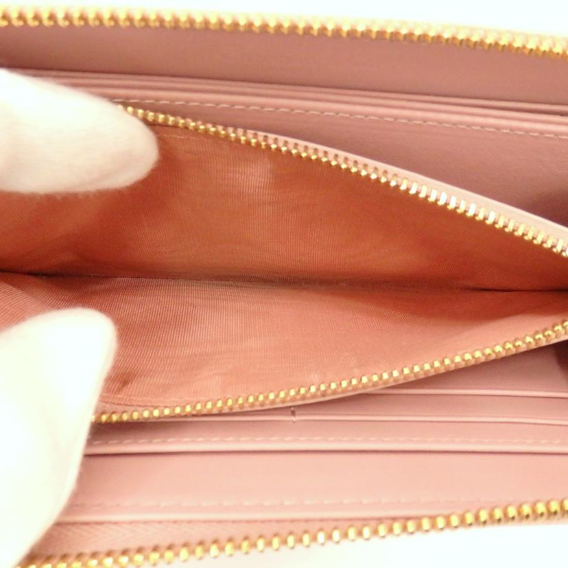 Dior ディオール/レディーディオールヴォワヤージュウォレット/ピンク/S0007OVRB//33-*******/ABランク/77