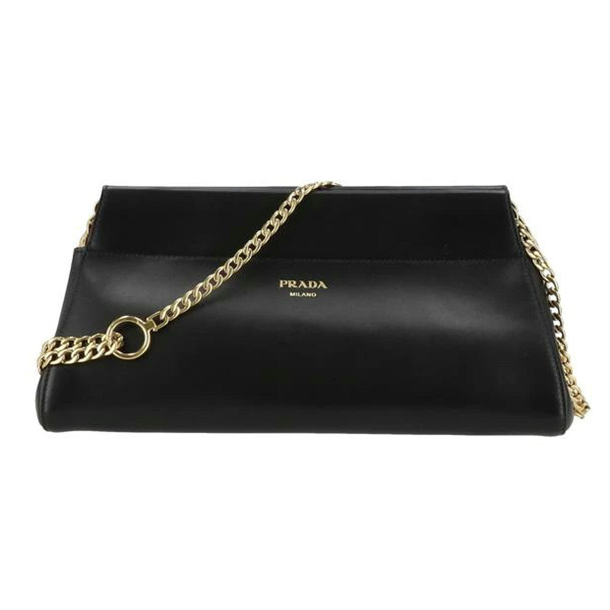 PRADA プラダ/アンシェネミディアム/チェーンショルダーバッグ/ネロ/1BC262//Aランク/18