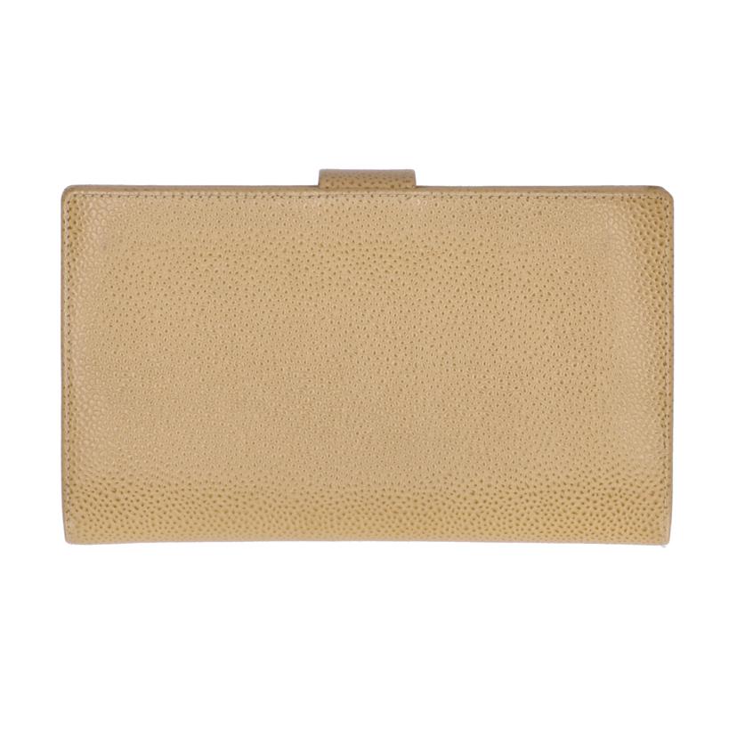 CHANEL シャネル/キャビアスキン二つ折ガマ口長財布//748****/ABランク/84