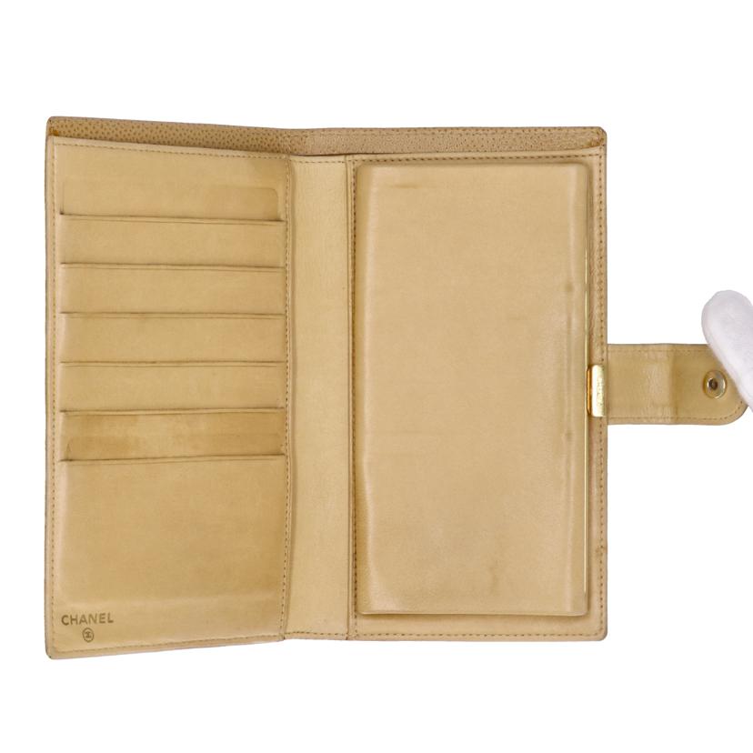 CHANEL シャネル/キャビアスキン二つ折ガマ口長財布//748****/ABランク/84