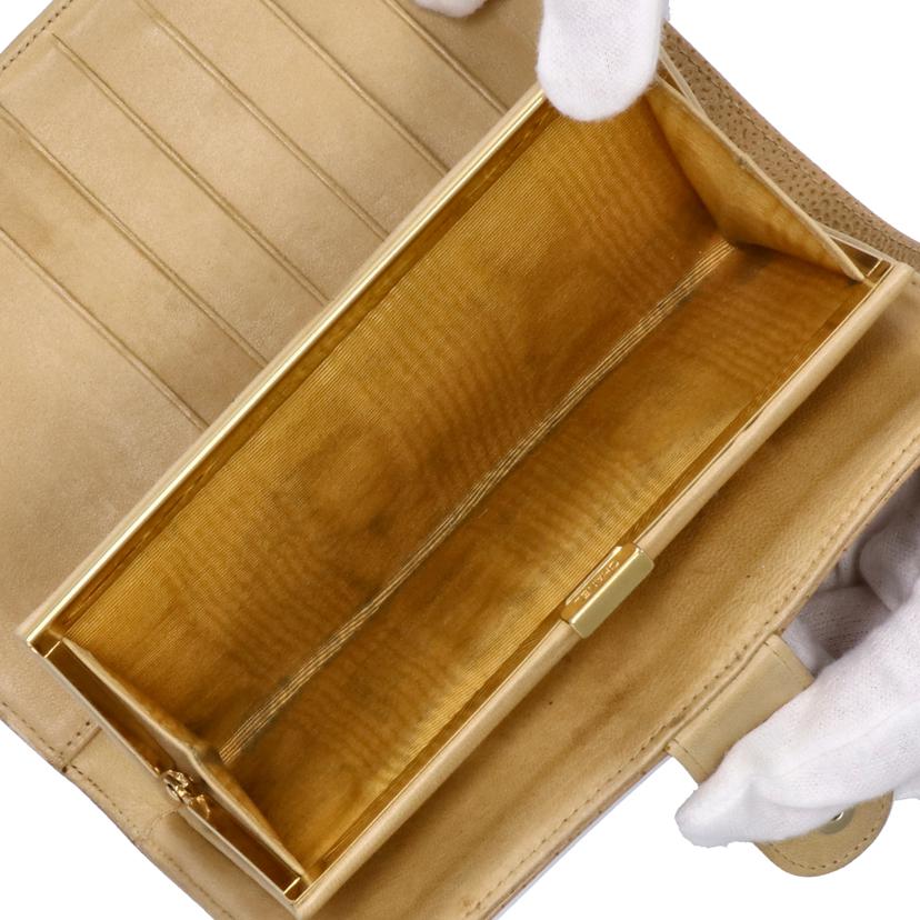 CHANEL シャネル/キャビアスキン二つ折ガマ口長財布//748****/ABランク/84