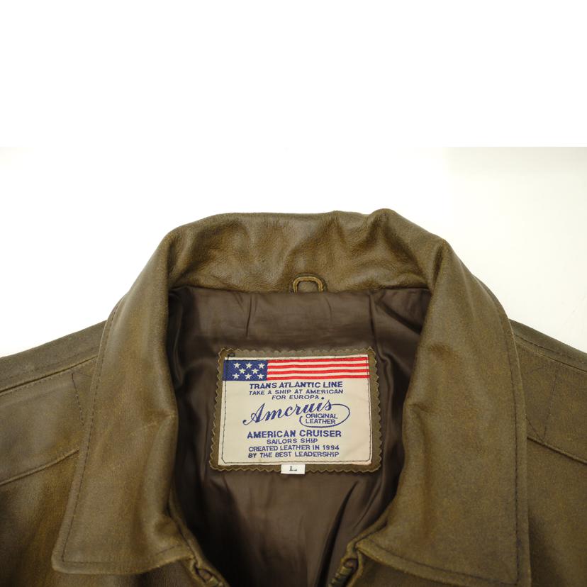 Amcruis アムクルーズ/レザーフライトジャケット//ABランク/69