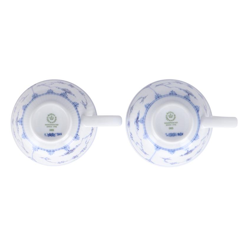 ROYAL COPENHAGEN ロイヤルコペンハーゲン/カップ&ソーサー(ペア)/ブルーフルーテッドプレイン//SAランク/78