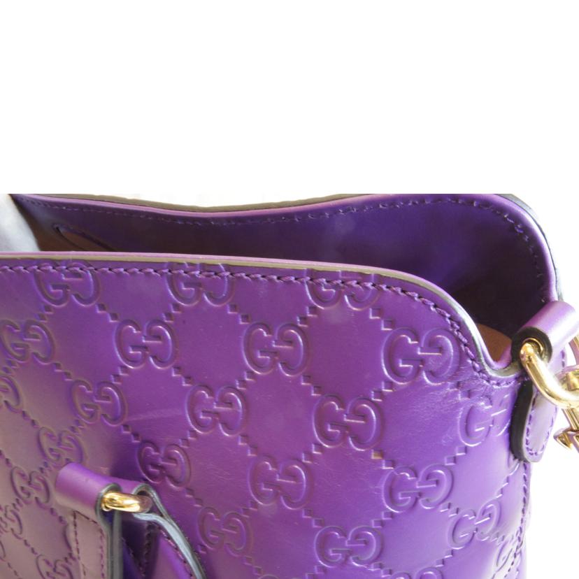 GUCCI グッチ/グッチシマトップハンドル2WAYパープル/428226//493***/SAランク/92
