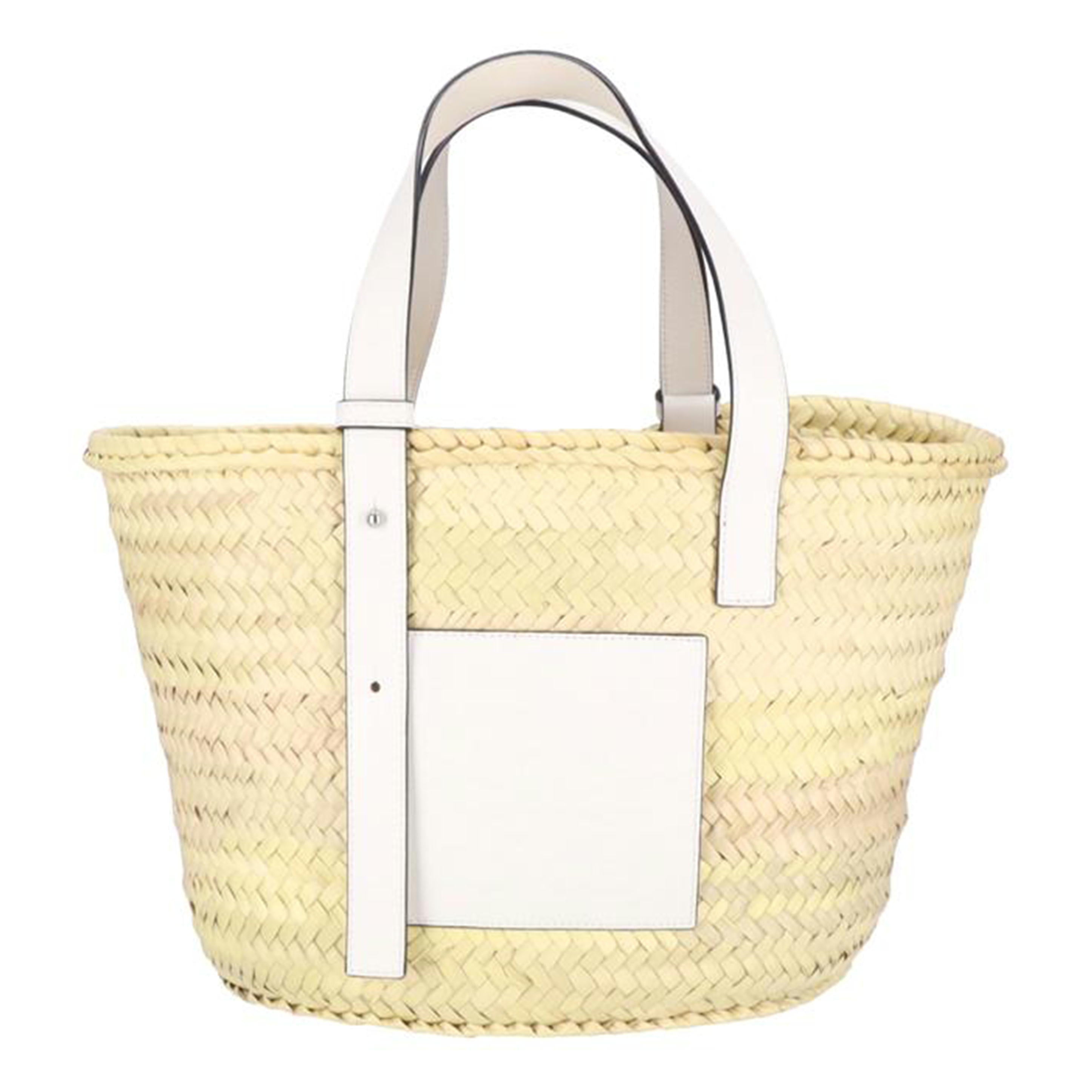 LOEWE ロエベ/アナグラムバスケットバッグ/ミディアム/ホワイト//032***/ABランク/91