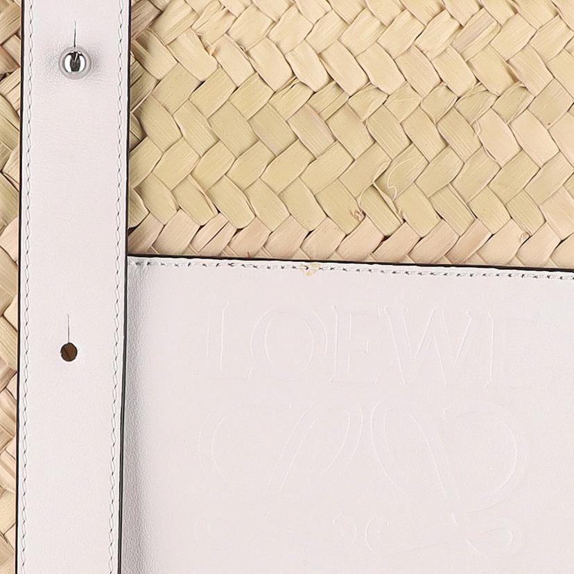 LOEWE ロエベ/アナグラムバスケットバッグ/ミディアム/ホワイト//032***/ABランク/91