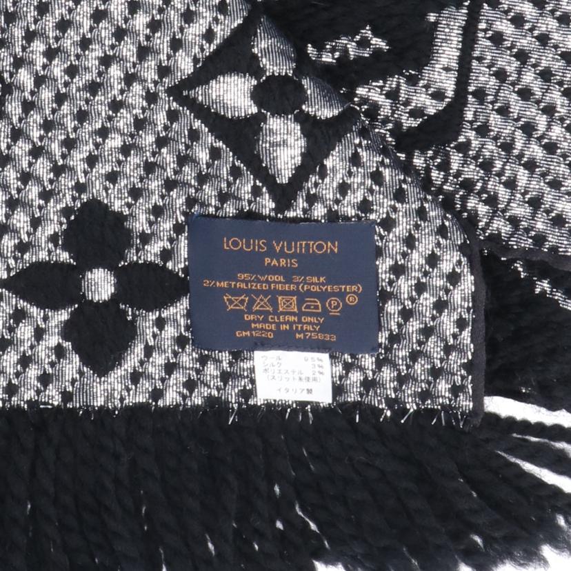 LV ルイヴィトン/モノグラムエシャルブロゴマニアシャインマフラー//Bランク/20