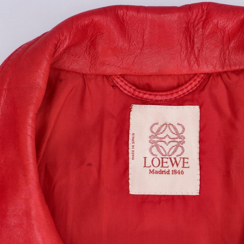 LOEWE ロエベ/LOEWEレザージャケット/赤//ABランク/20