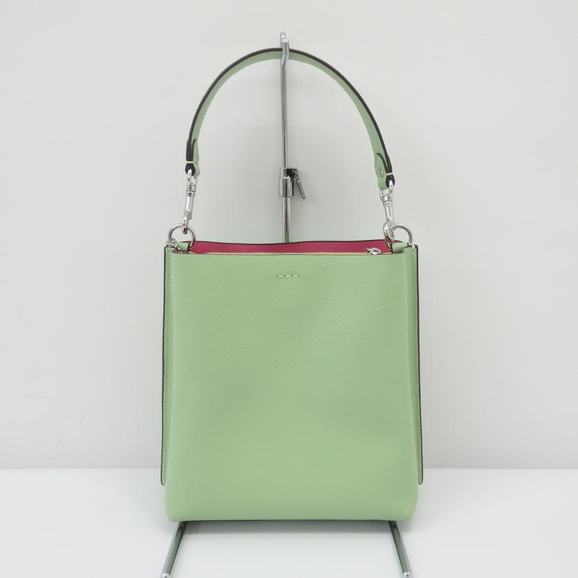 COACH コーチ/ラグジュアリーダブルフェイスレザーモリーバケットバッグ22/2way/CA177//A23**/Aランク/77