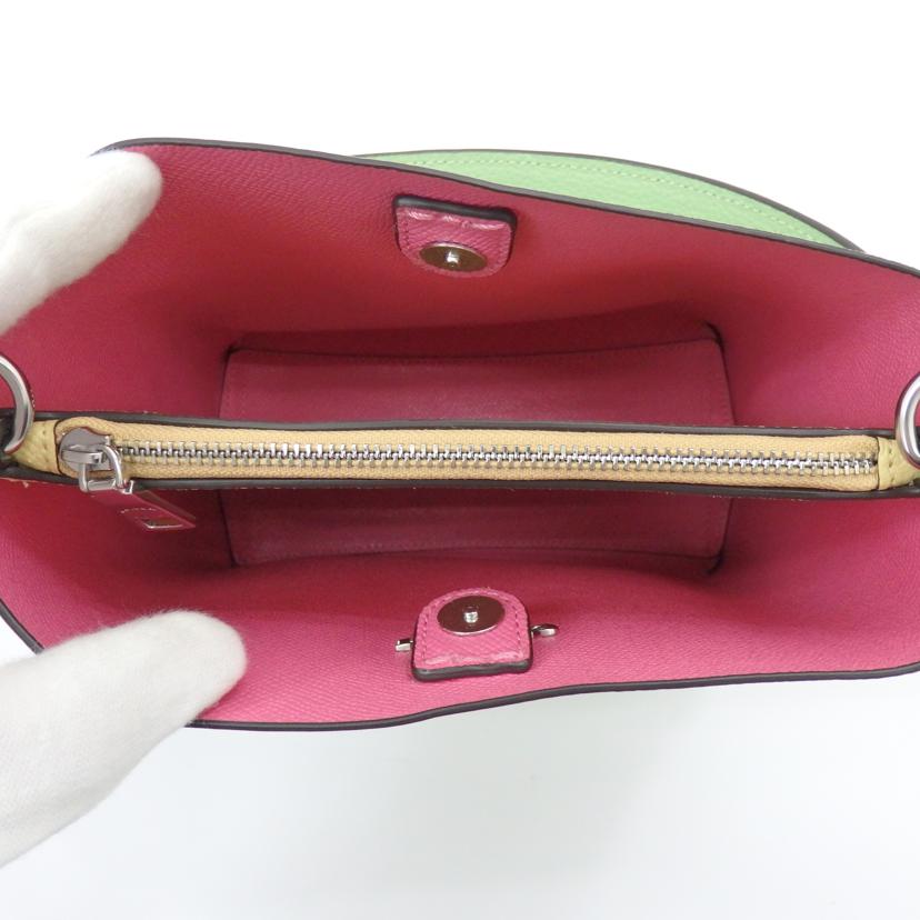 COACH コーチ/ラグジュアリーダブルフェイスレザーモリーバケットバッグ22/2way/CA177//A23**/Aランク/77