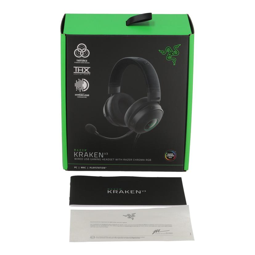 Razer レイザー /ゲーミングヘッドセット/KRAKEN V3/RZ04-03770200-R3M1//HN2219D210/Bランク/70