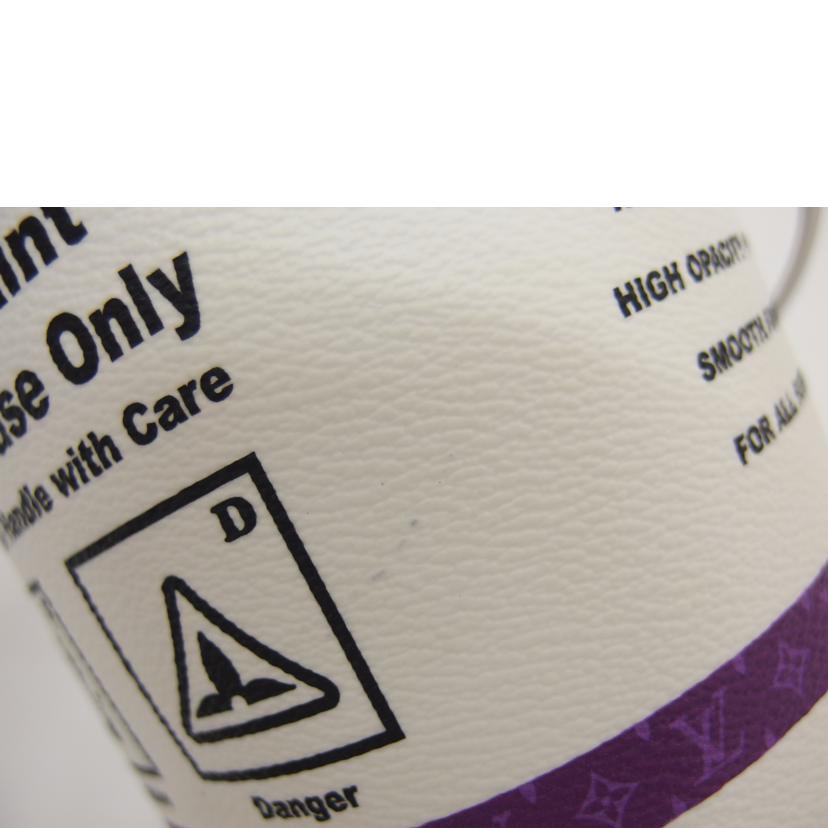 LV ルイ・ヴィトン/ペイントカンバッグ/パープル×ホワイト/M81591//RFI*/Aランク/18