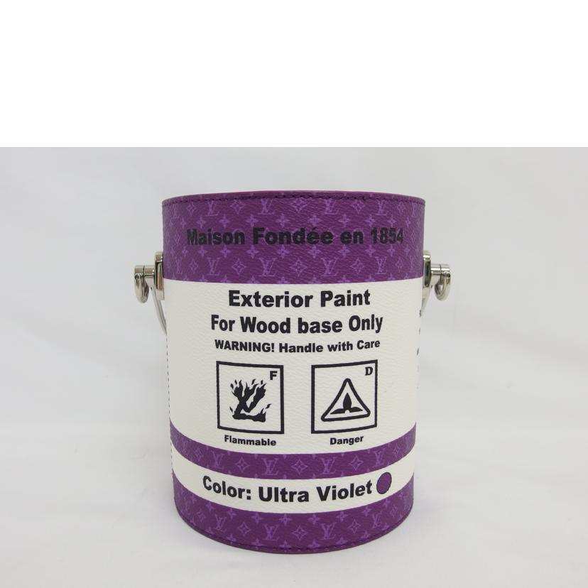 LV ルイ・ヴィトン/ペイントカンバッグ/パープル×ホワイト/M81591//RFI*/Aランク/18