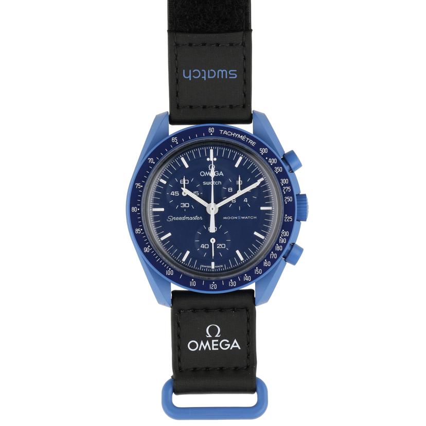 OMEGA×swatch オメガ×スウォッチ/ムーンスウォッチ/MISSION TO NEPTUNE/クオーツ/SO33N100//Aランク/24
