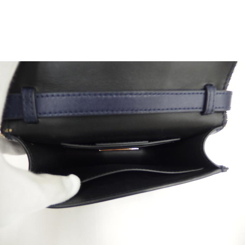 Ferragamo フェラガモ/ヴァラリボン ショルダーバック/ レザー/ネイビー//ABランク/82