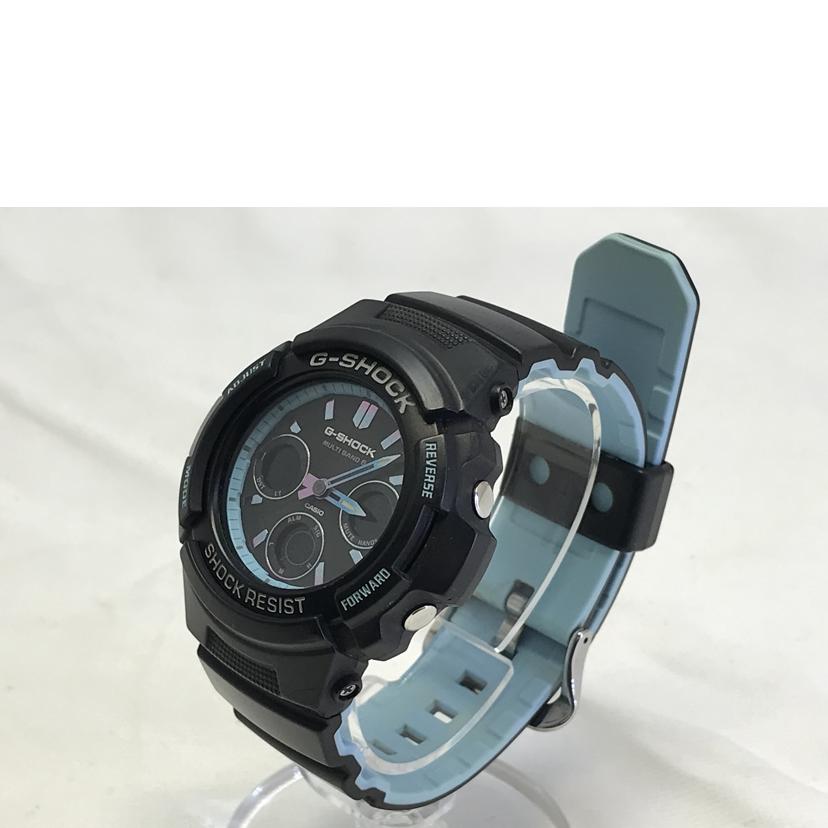 CASIO カシオ/G-SHOCK ブラック×ライトブルー/AWG-M100SPC//Bランク/51