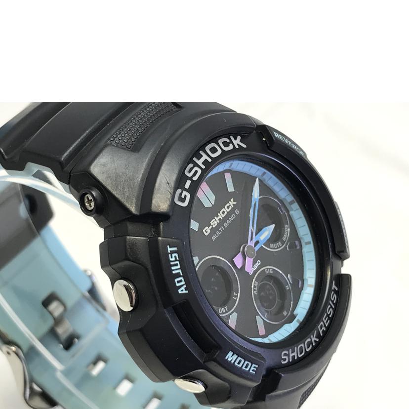 CASIO カシオ/G-SHOCK ブラック×ライトブルー/AWG-M100SPC//Bランク/51