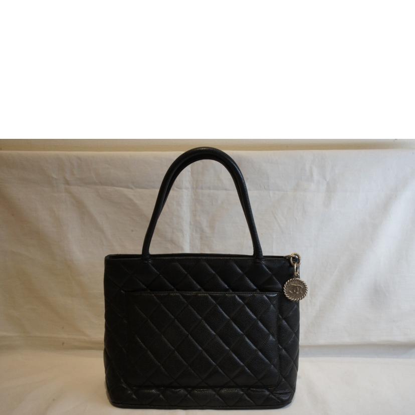 CHANEL シャネル/キャビアスキン復刻トートブラックSV金具/A01804//856****/Aランク/92