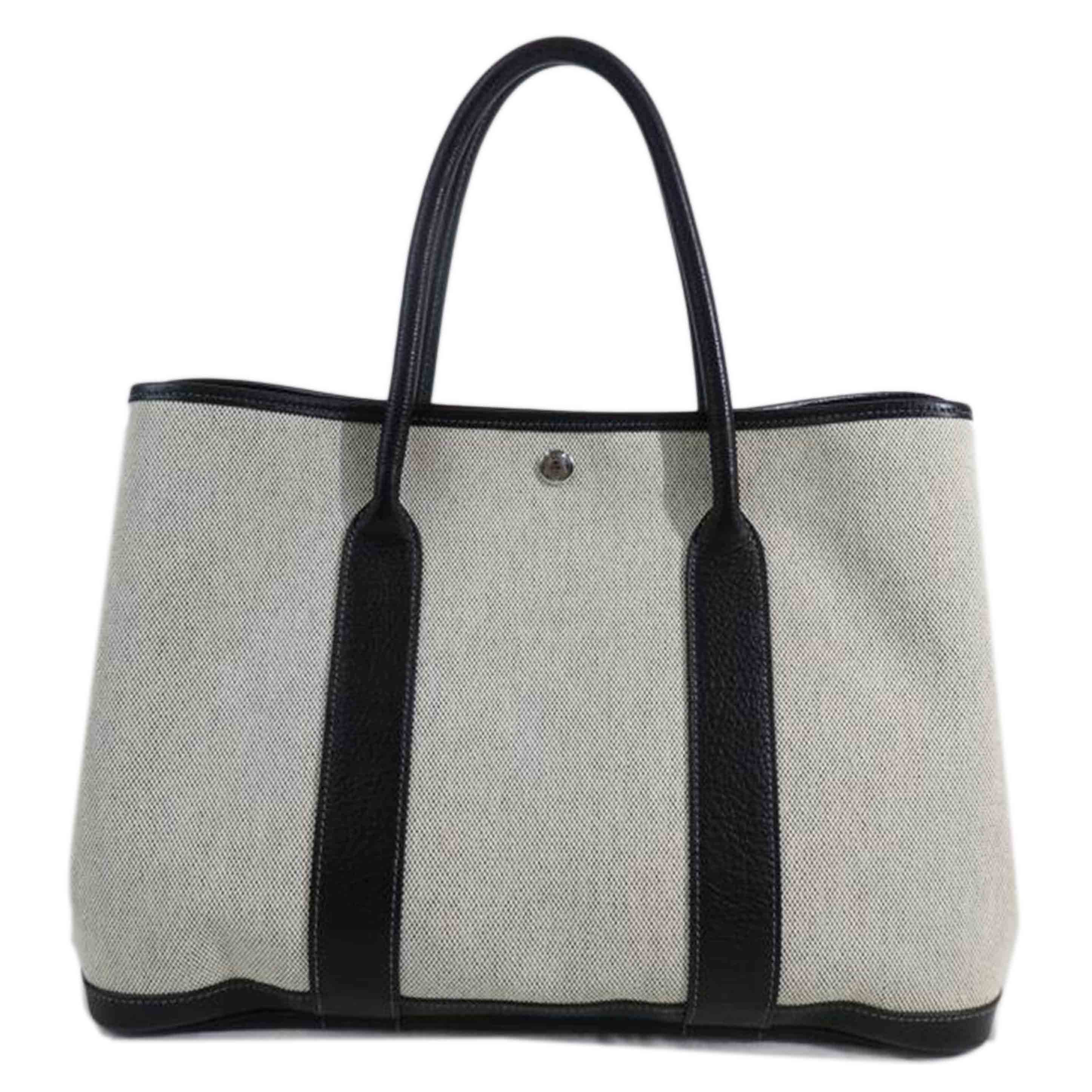 HERMES エルメス/ガーデンパーティ/オプティカルH/トワルアッシュ//□L刻*/ABランク/84