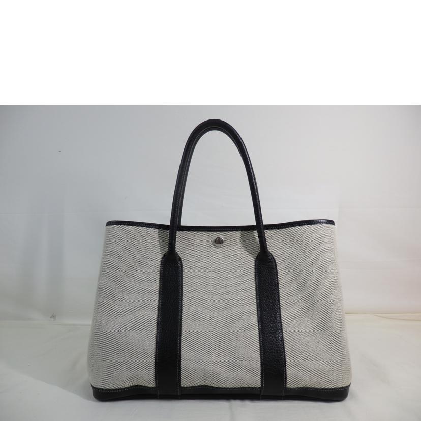 HERMES エルメス/ガーデンパーティ/オプティカルH/トワルアッシュ//□L刻*/ABランク/84