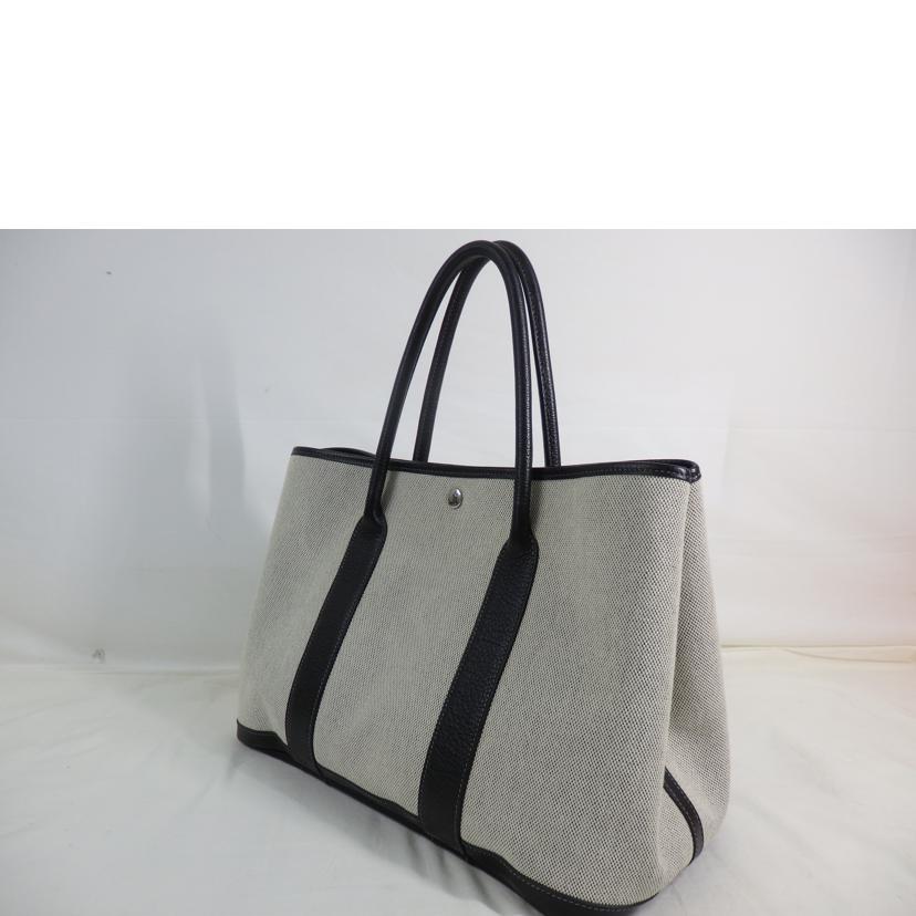 HERMES エルメス/ガーデンパーティ/オプティカルH/トワルアッシュ//□L刻*/ABランク/84