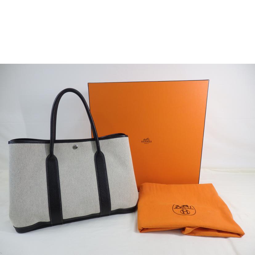 HERMES エルメス/ガーデンパーティ/オプティカルH/トワルアッシュ//□L刻*/ABランク/84