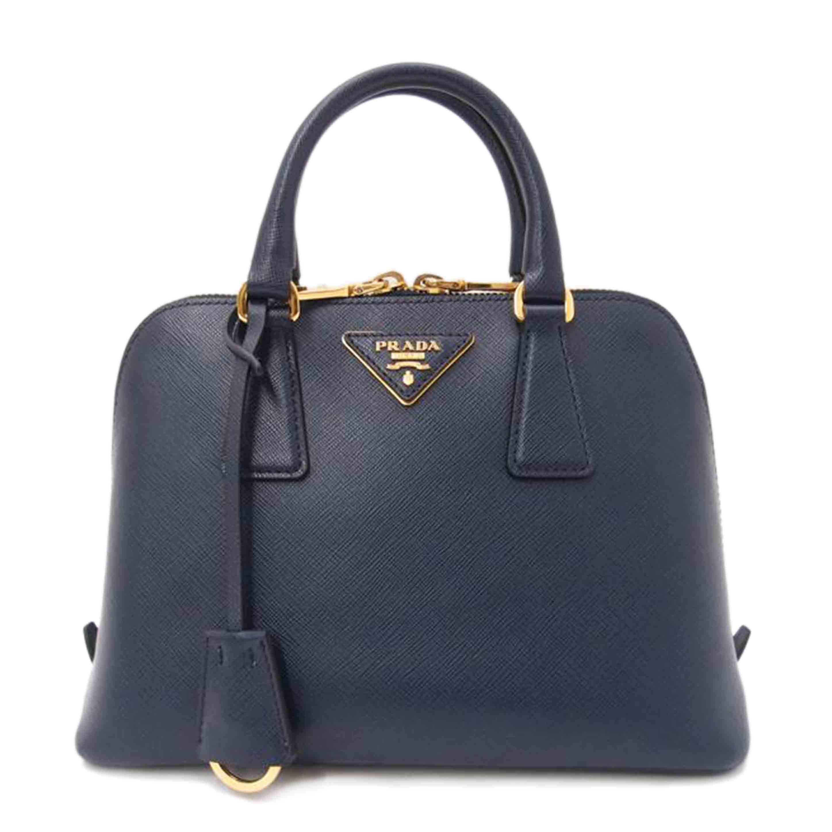 PRADA プラダ/サフィアーノ2wayトート/ネイビー/BL0838//180/Aランク/69