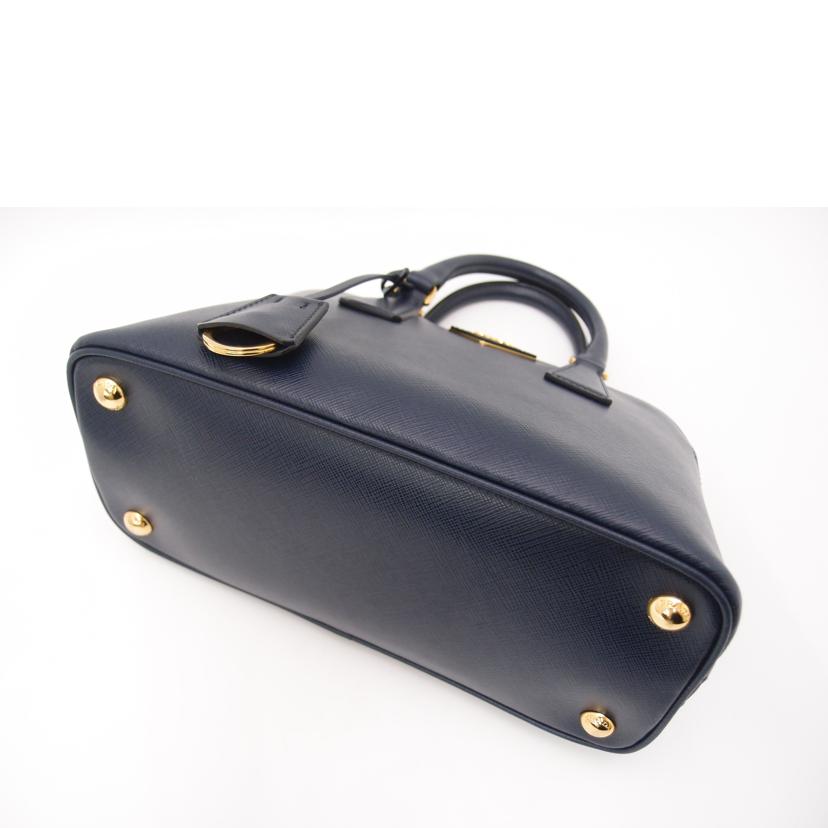 PRADA プラダ/サフィアーノ2wayトート/ネイビー/BL0838//180/Aランク/69