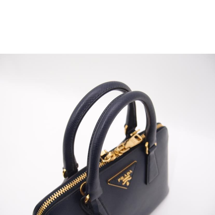 PRADA プラダ/サフィアーノ2wayトート/ネイビー/BL0838//180/Aランク/69