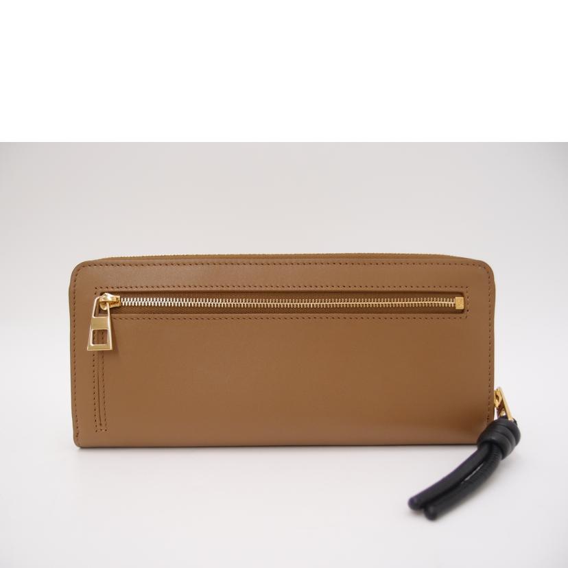 LOEWE ロエベ/ノットラウンドファスナー長財布/ブラウン/CEM1G39X01//262***/SAランク/69