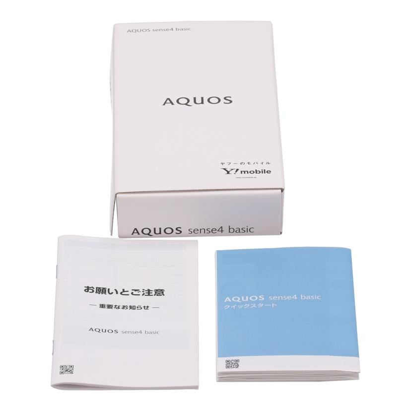 SHARP Y!mobile シャープ/スマートフォン/AQUOS sense4 basic 64GB/A003SH//354962110457978/ABランク/75