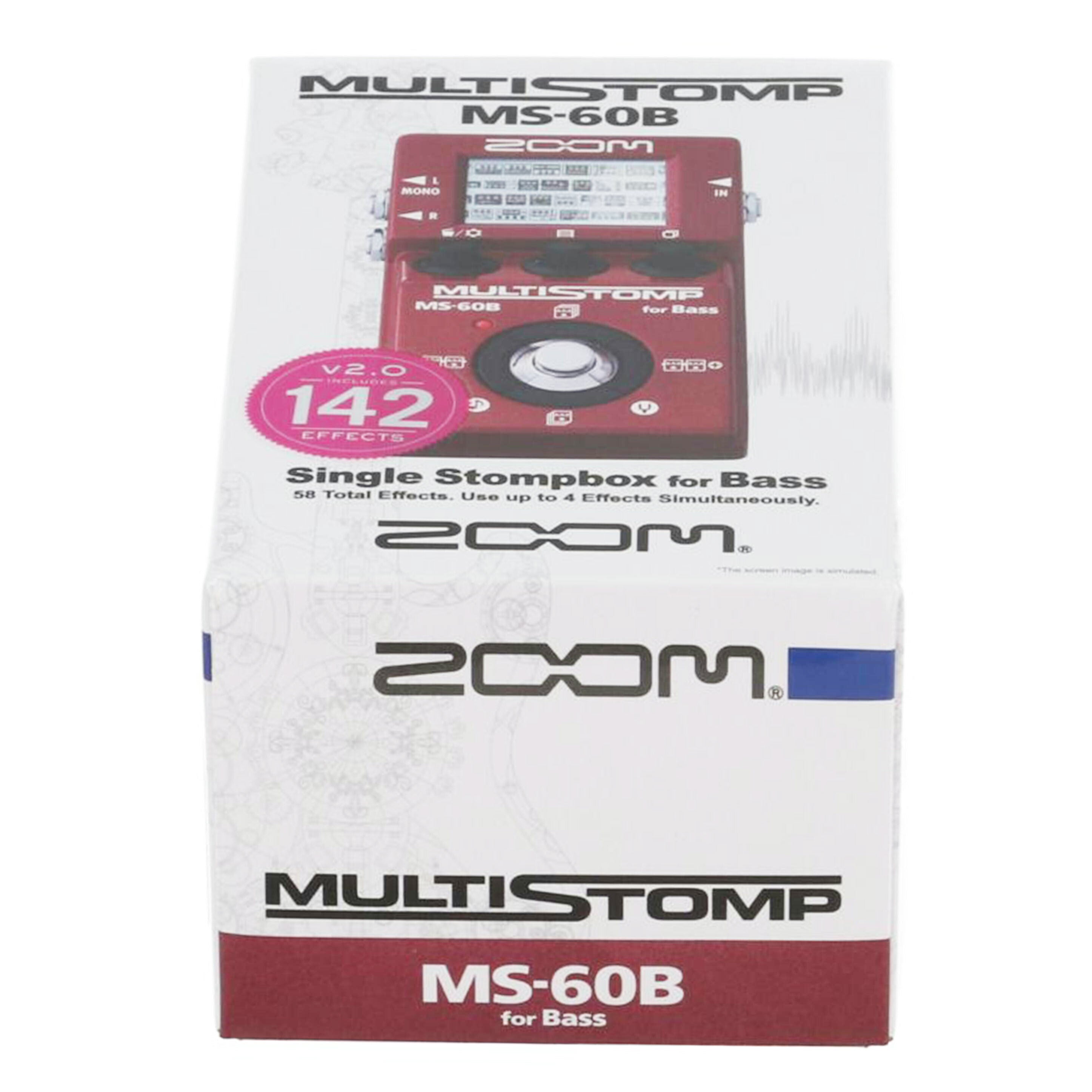 ZOOM ズーム /ベース用マルチエフェクター/MS-60B V2.0//052920/Sランク/81