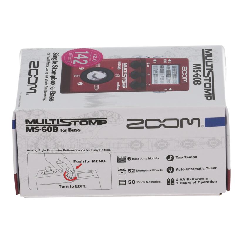 ZOOM ズーム /ベース用マルチエフェクター/MS-60B V2.0//052920/Sランク/81