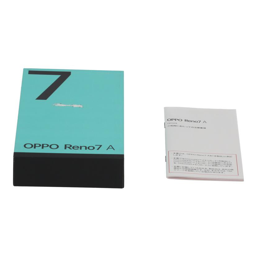 OPPO au オッポ /スマートフォン/Reno7 A 128GB/OPG04//868970061321977/ABランク/65
