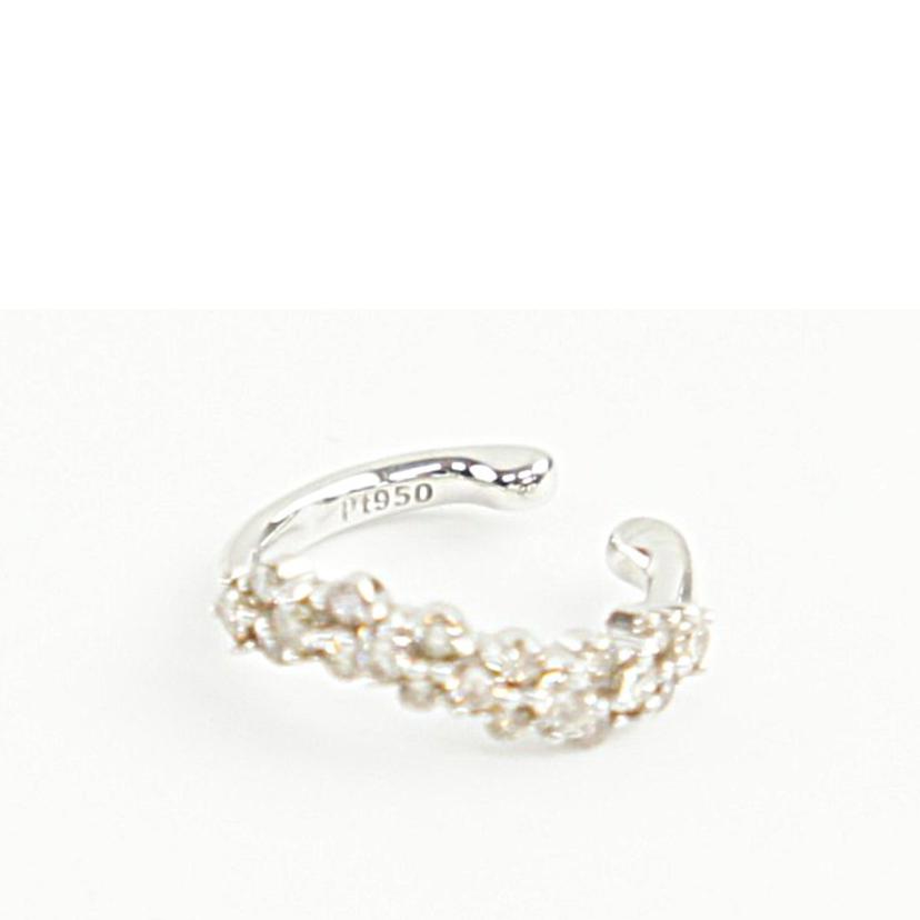 Pt950ダイヤイヤーカフス0.20//ABランク/64