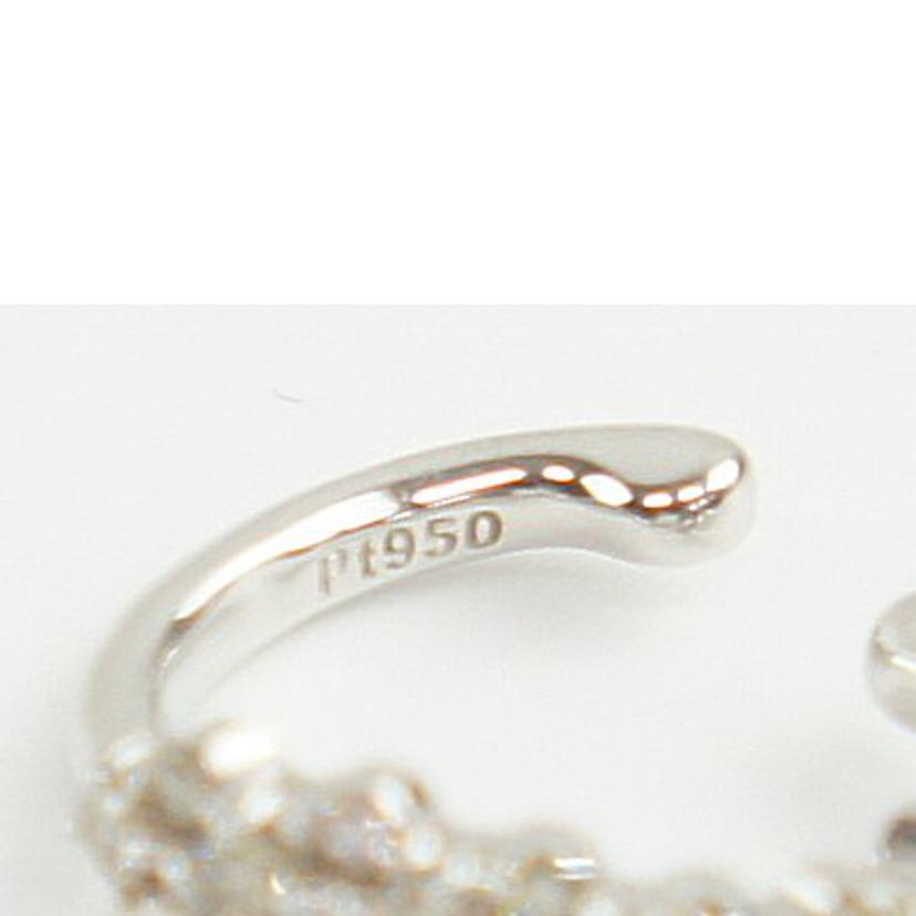 Pt950ダイヤイヤーカフス0.20//ABランク/64