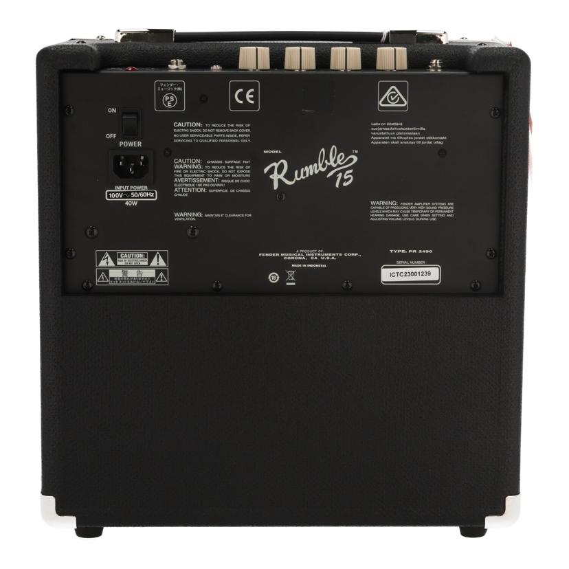 FENDER フェンダー/ベースアンプ/Rumble 15//ICTC23001239/Bランク/70