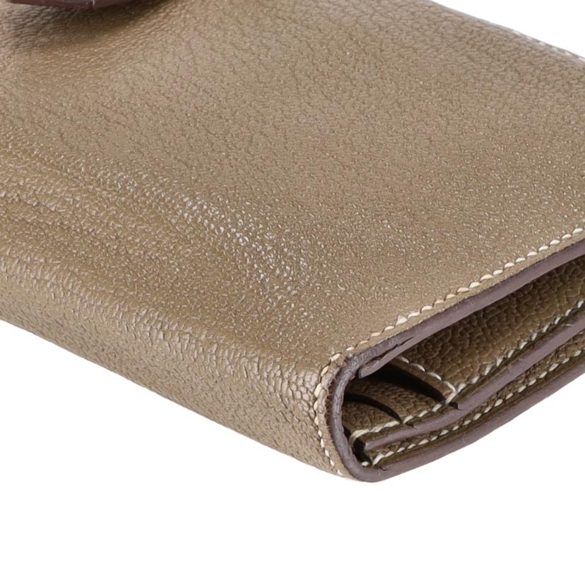 HERMES エルメス/ベアンスフレ/エトゥープ/シェーブル/ゴールド金具//Bランク/75