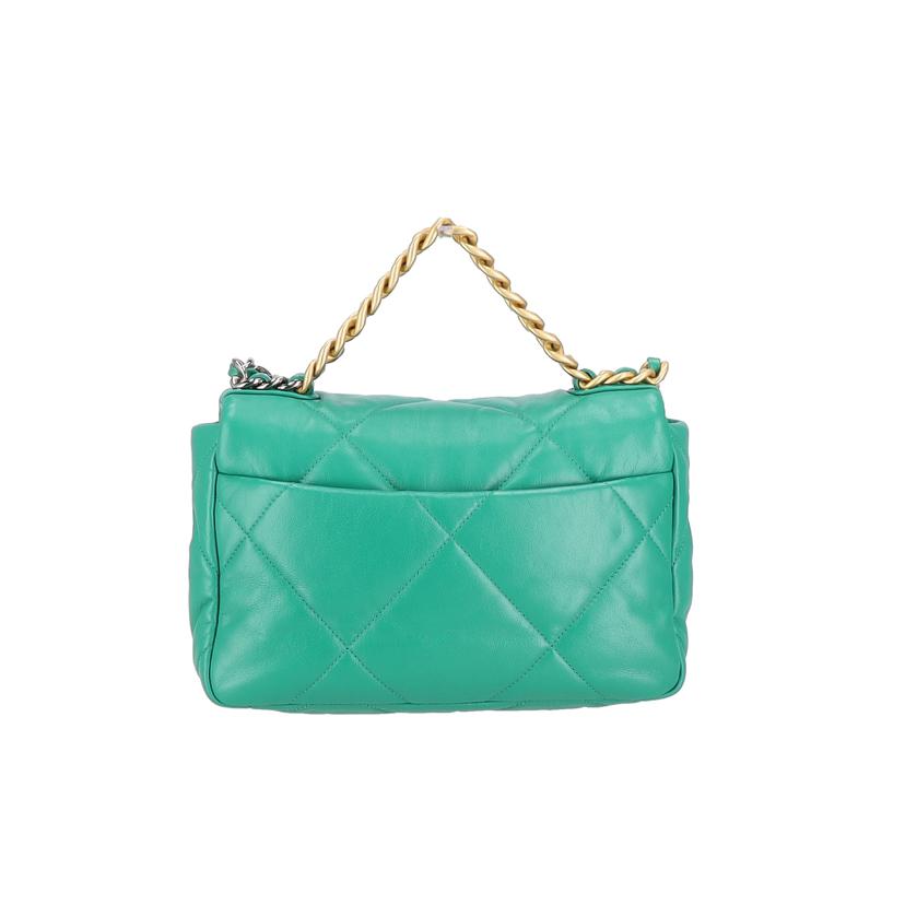 CHANEL シャネル/シャネル19ディズヌフ/ラムスキン/グリーン/AS1160//302*****/Aランク/78